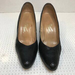 ROSINA SCHIAVONE FERRAGMO WOMENS LEATHER PUMPS SIZE 8M